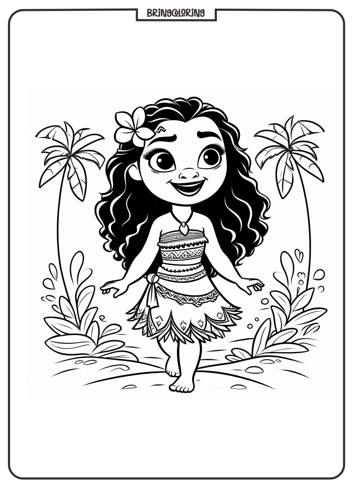 Moana Coloring Online Pages for Kids