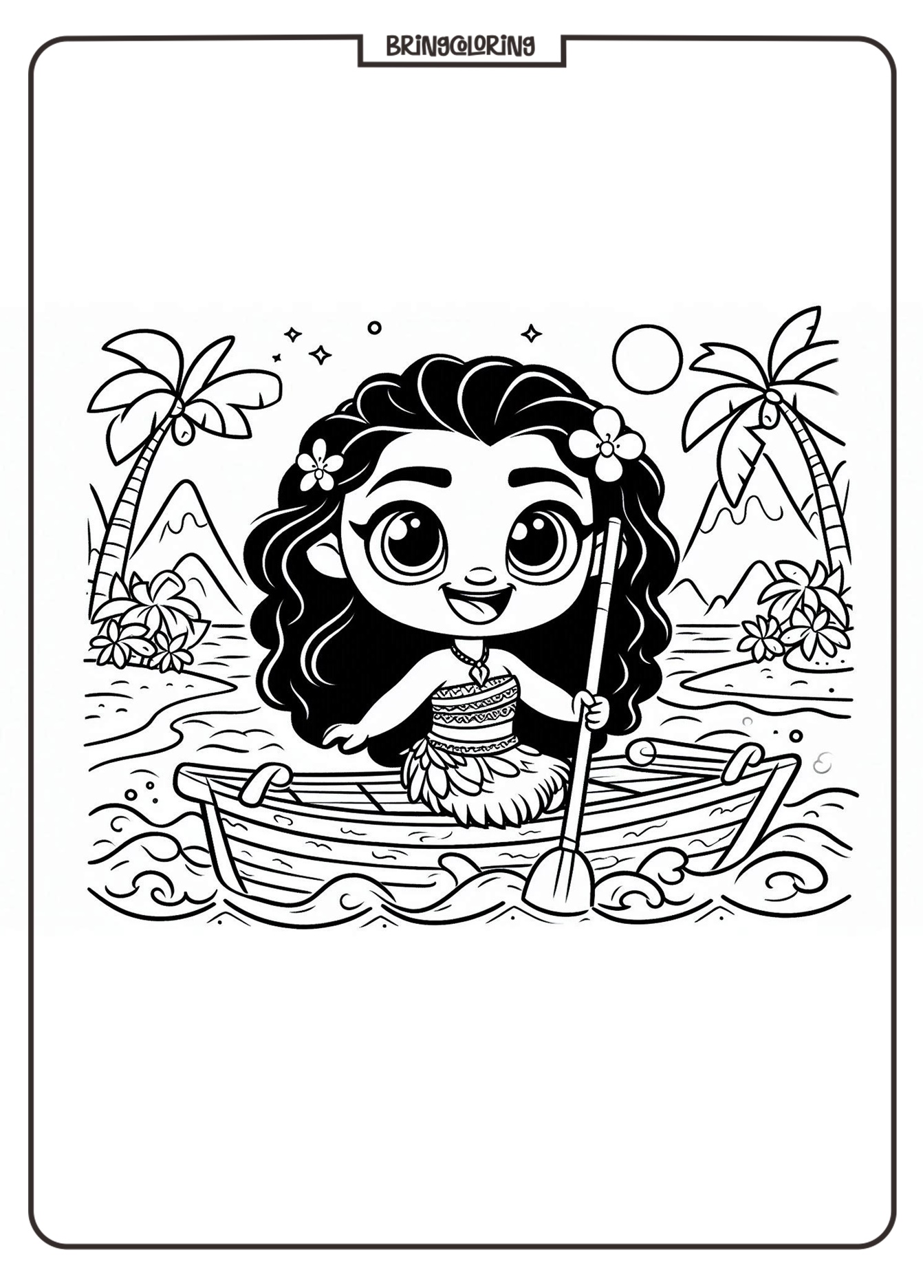 Moana Coloring Online Pages