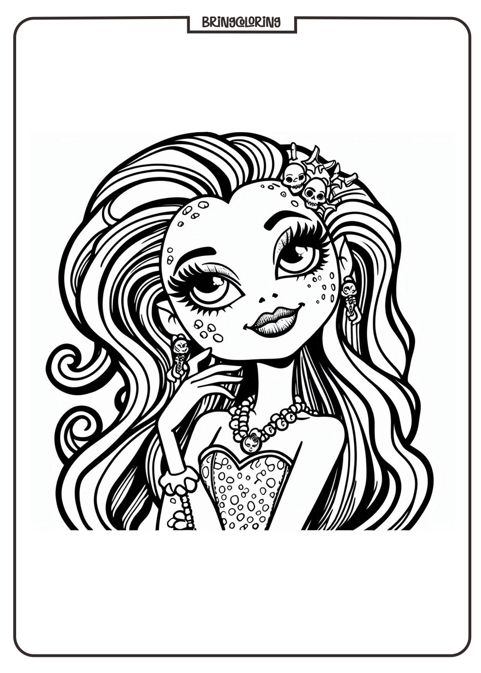 Monster High Coloring Online Pages bringcoloring.com