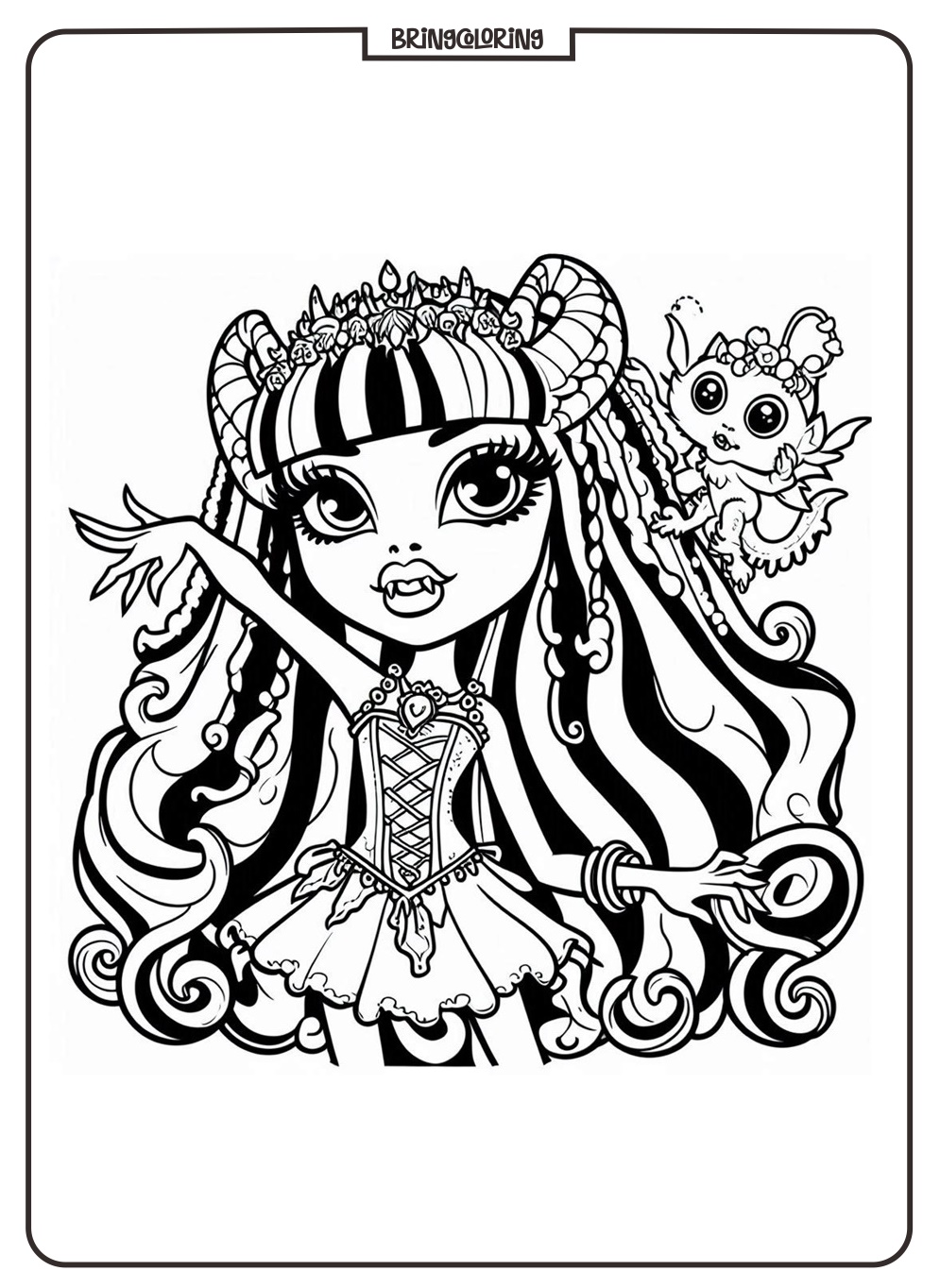 Monster High Coloring Pages bringcoloring.com