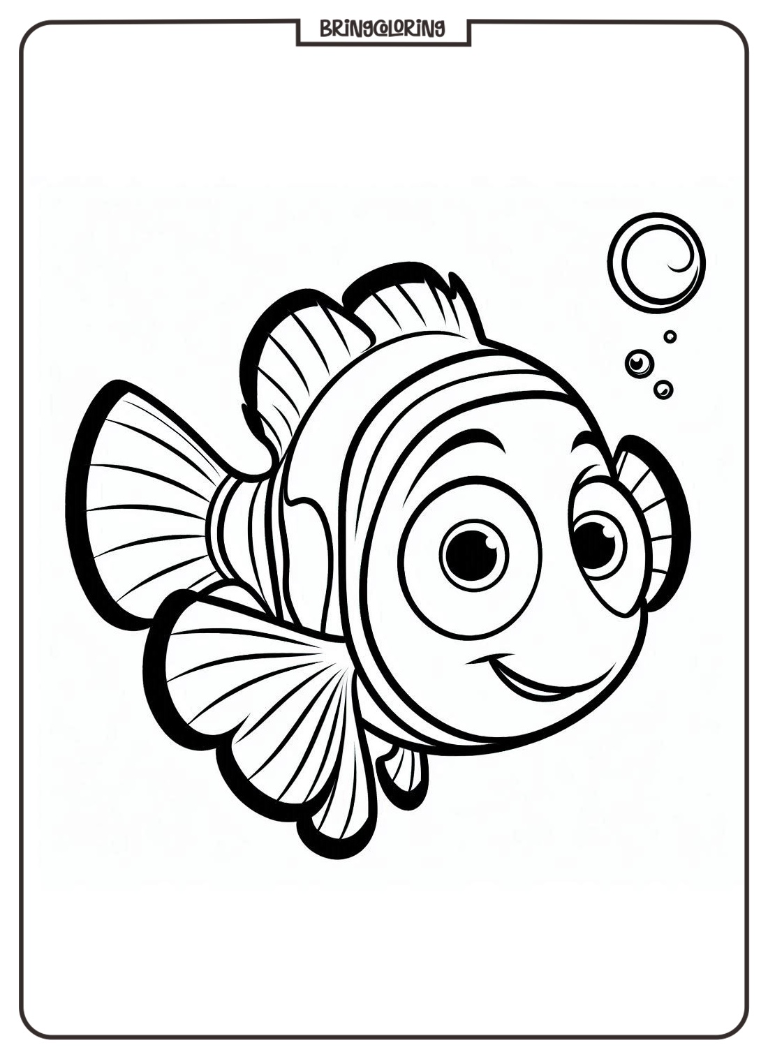 Nemo coloring online pages bringcoloring.com