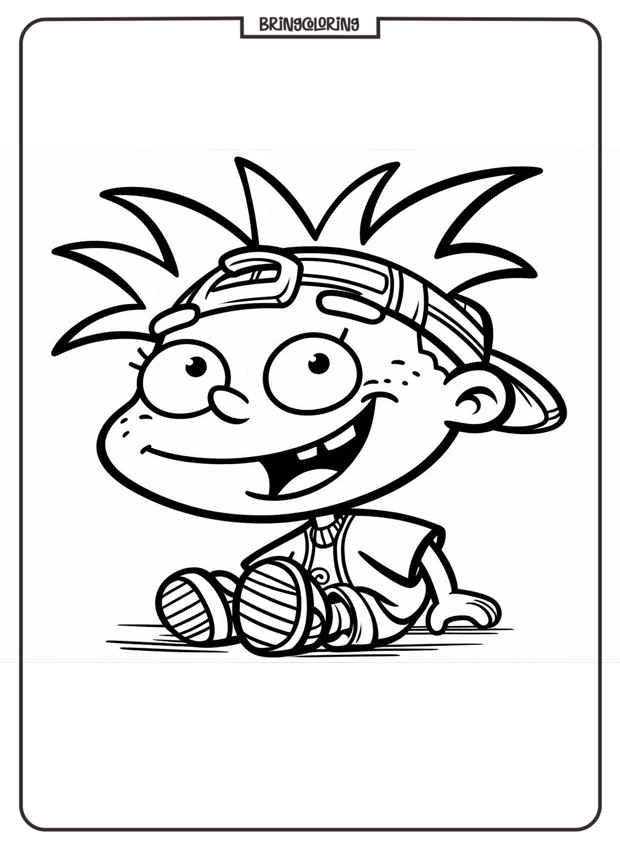 Fun Nick Jr Rugrats Coloring Pages for Kids 1 Nick Rugrat Jr Coloring Online Pages bringcoloring.com