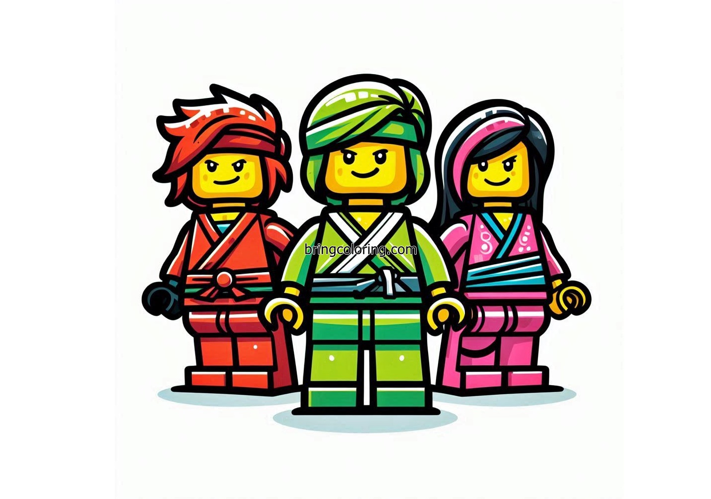 NinjaGo coloring image bringcoloring.com