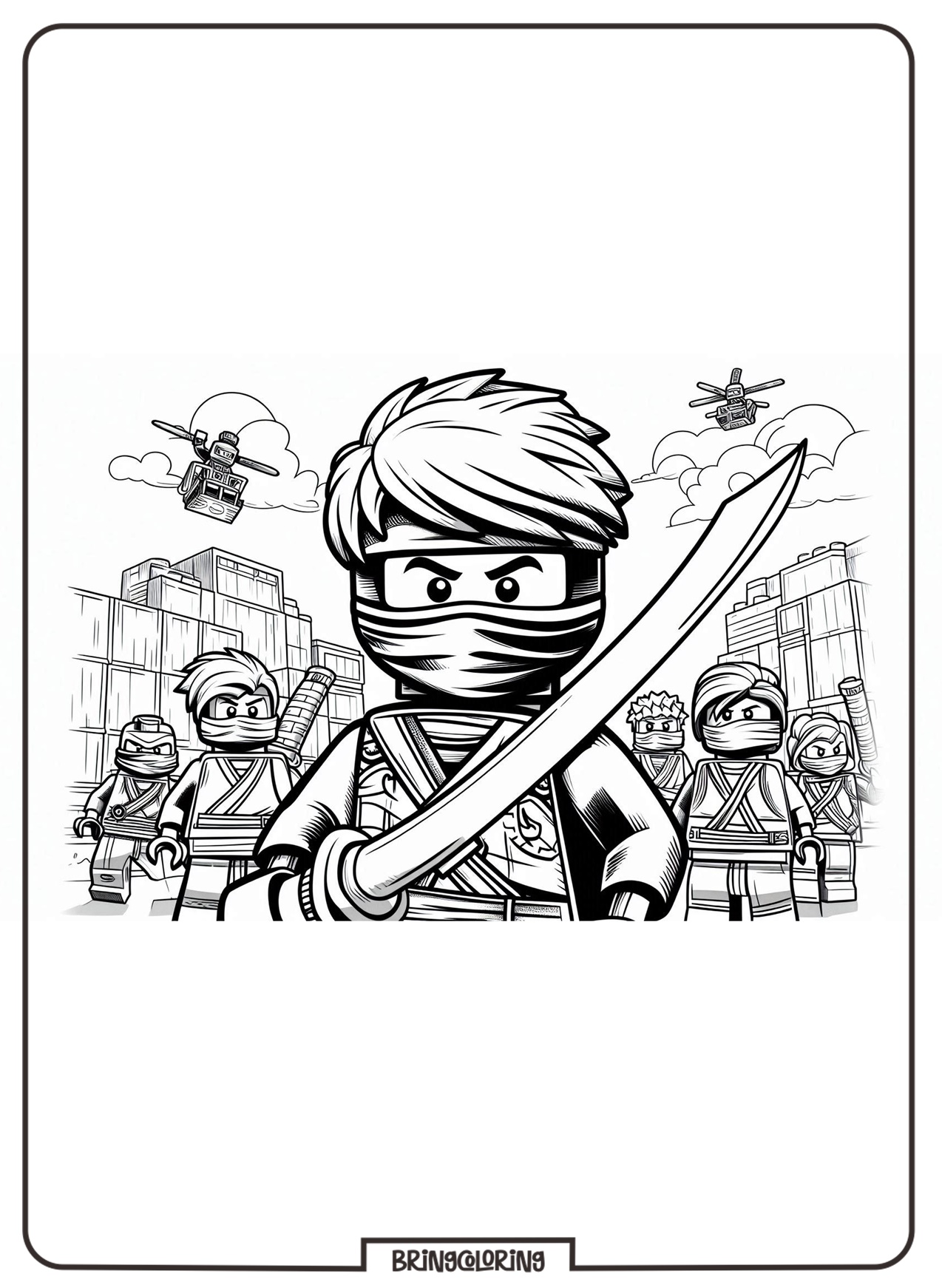 NinjaGo coloring pages bringcoloring.com