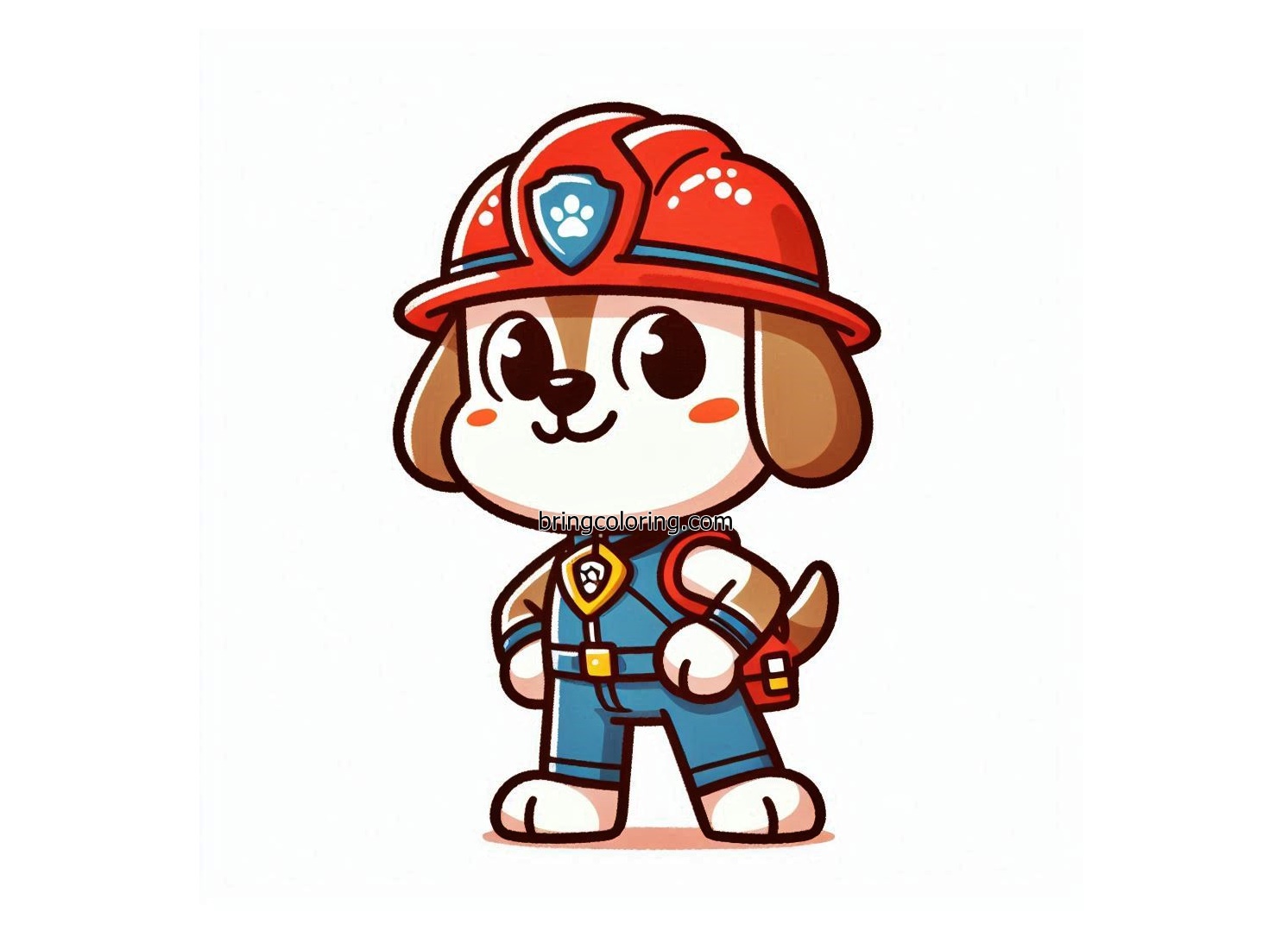 Paw Patrol Coloring Image bringcoloring.com