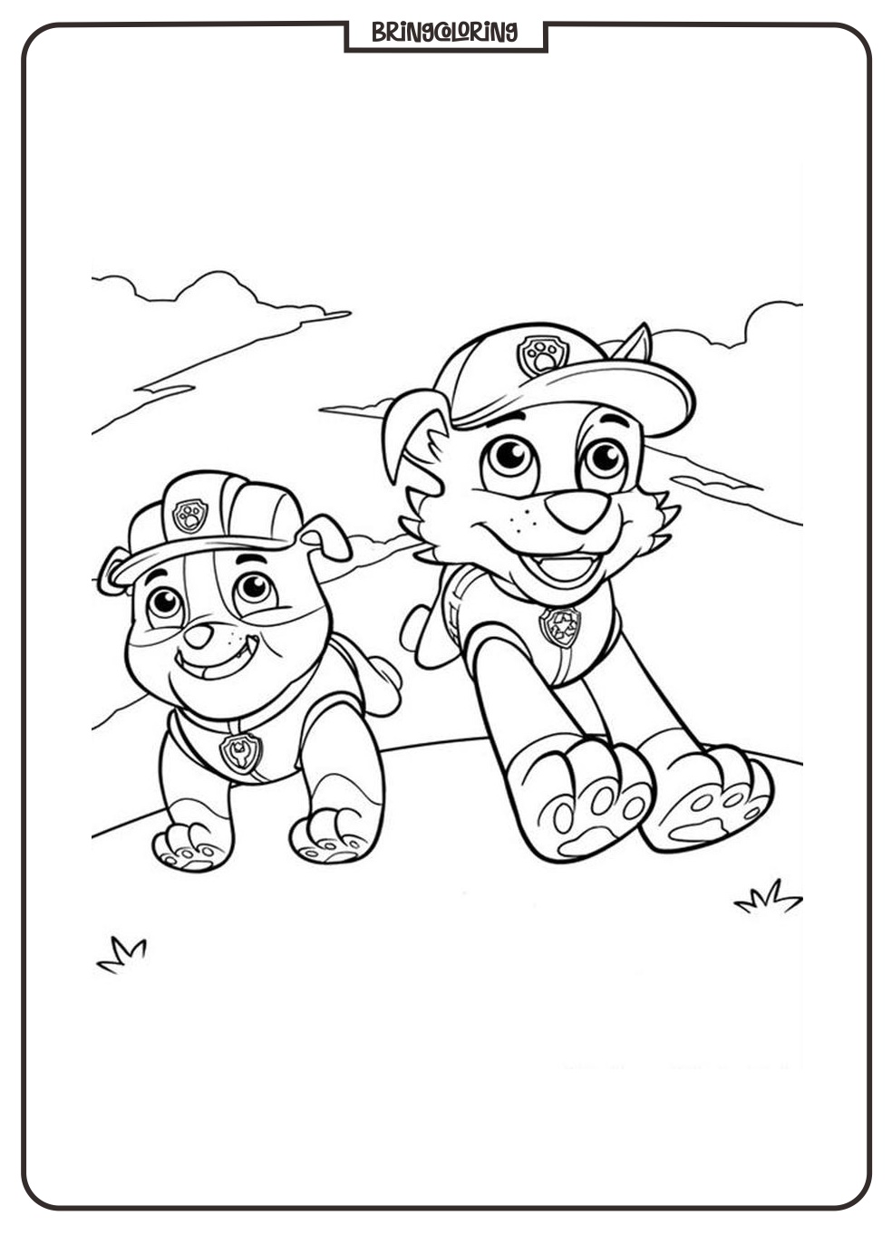 Paw Patrol Coloring Online Pages bringcoloring.com