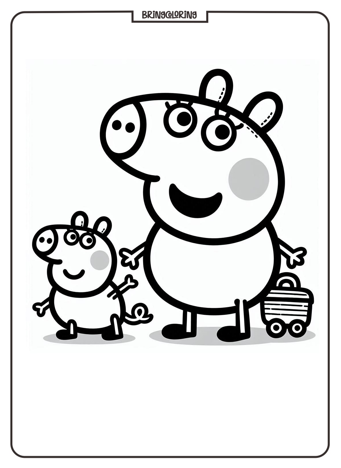 Peppa Pig Coloring Pages for Kids, Fun and Oinktastic Coloring Adventure 1 Peppa Pig Coloring Online Page Bringcoloring.com