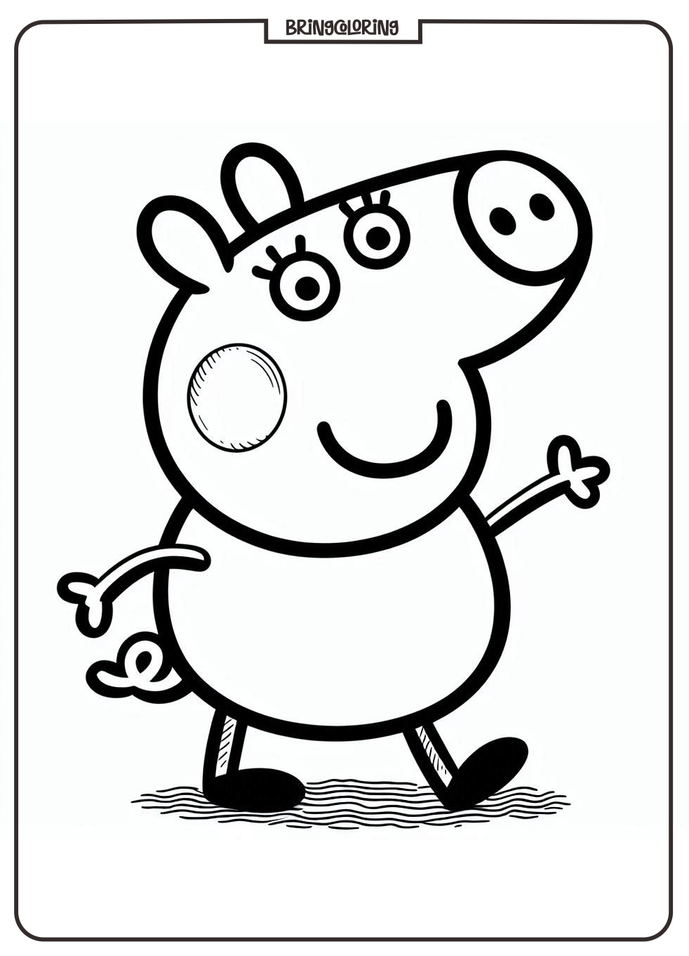 Peppa Pig Coloring Pages for Kids, Fun and Oinktastic Coloring Adventure 2 Peppa Pig Coloring Online Pages Bringcoloring.com