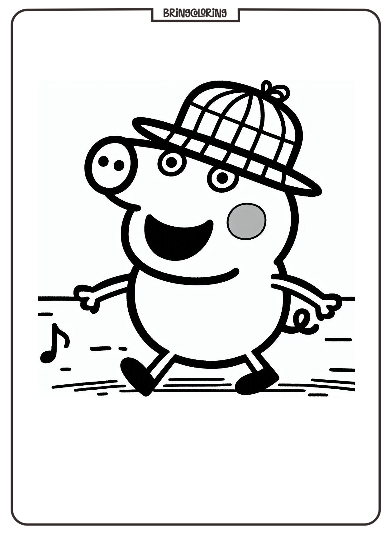 Peppa Pig Coloring Pages for Kids, Fun and Oinktastic Coloring Adventure 3 Peppa Pig Coloring Page for Kids Bringcoloring.com