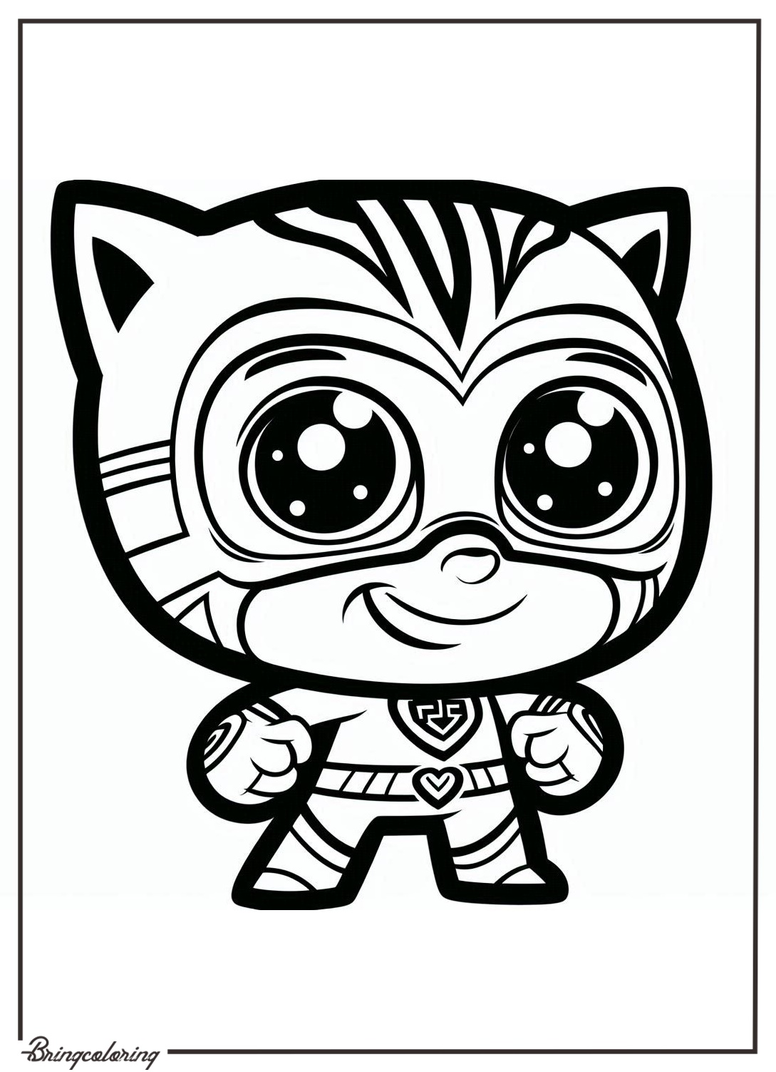 PJ Masks Coloring Pages for Kids, Color Your Favorite Nighttime Heroes 4 Pj Mask coloring pages bringcoloring.com