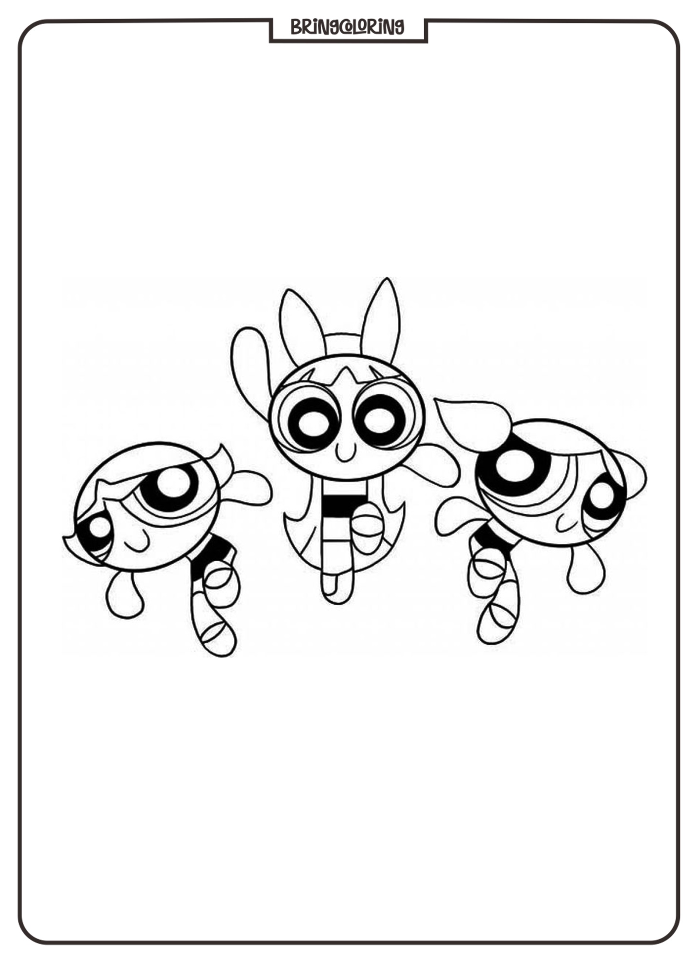 Powerpuff Girls Coloring Online Pages bringcoloring.com