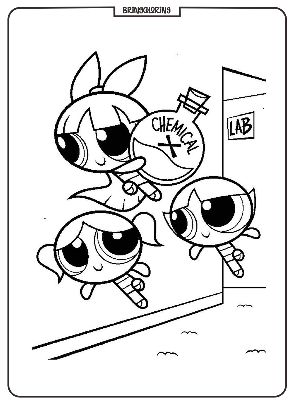 Powerpuff Girls Coloring Page bringcoloring.com