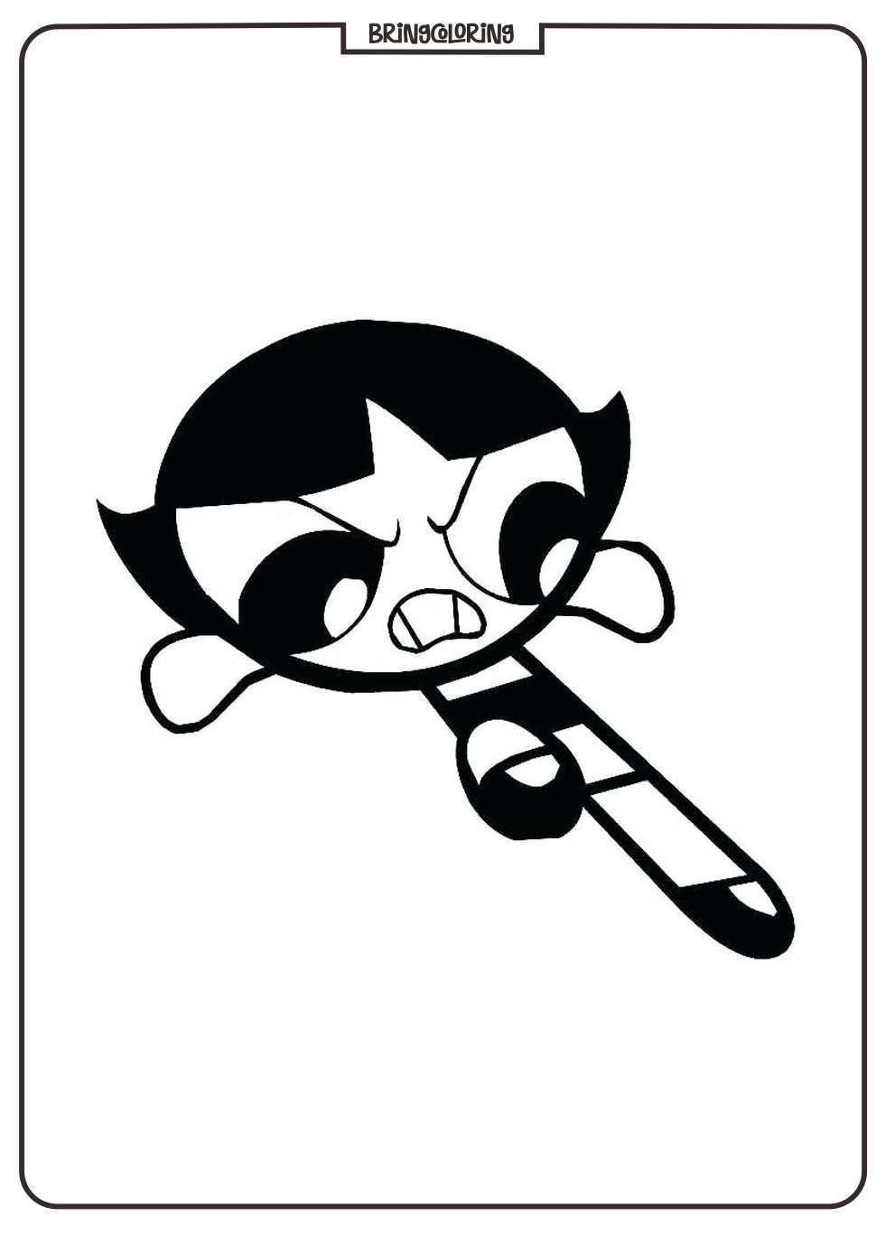 Powerpuff Girls Coloring Page for Kid bringcoloring.com