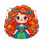 Princess Merida Coloring Image bringcoloring.com