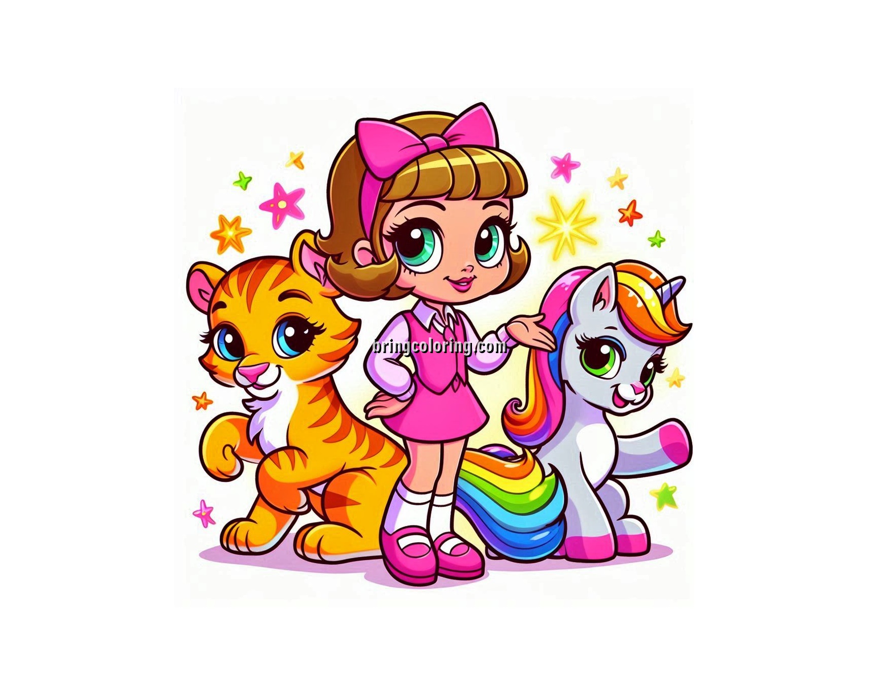 image of lisa frank coloring pages