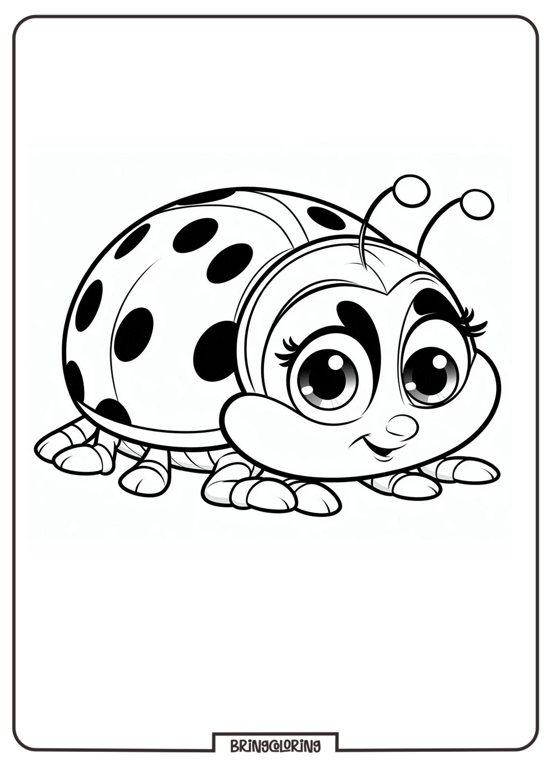 ladybbug coloring online page bringcoloring.com
