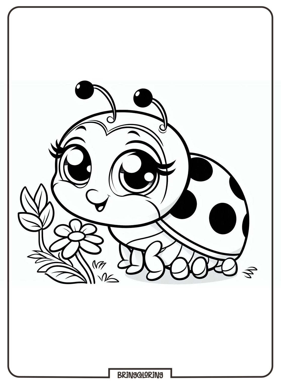 ladybbug coloring online page for kids bringcoloring.com