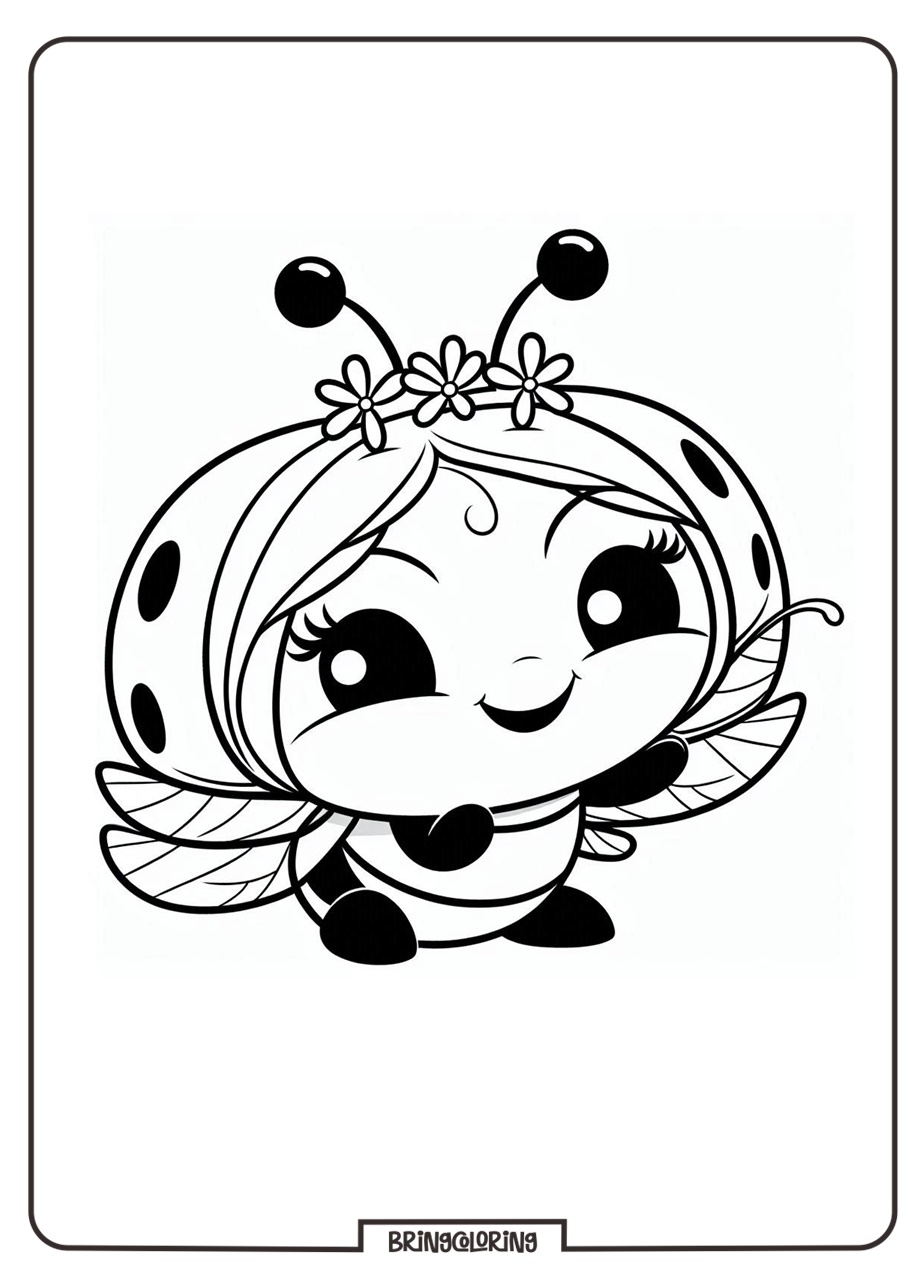 ladybbug coloring online pages bringcoloring.com