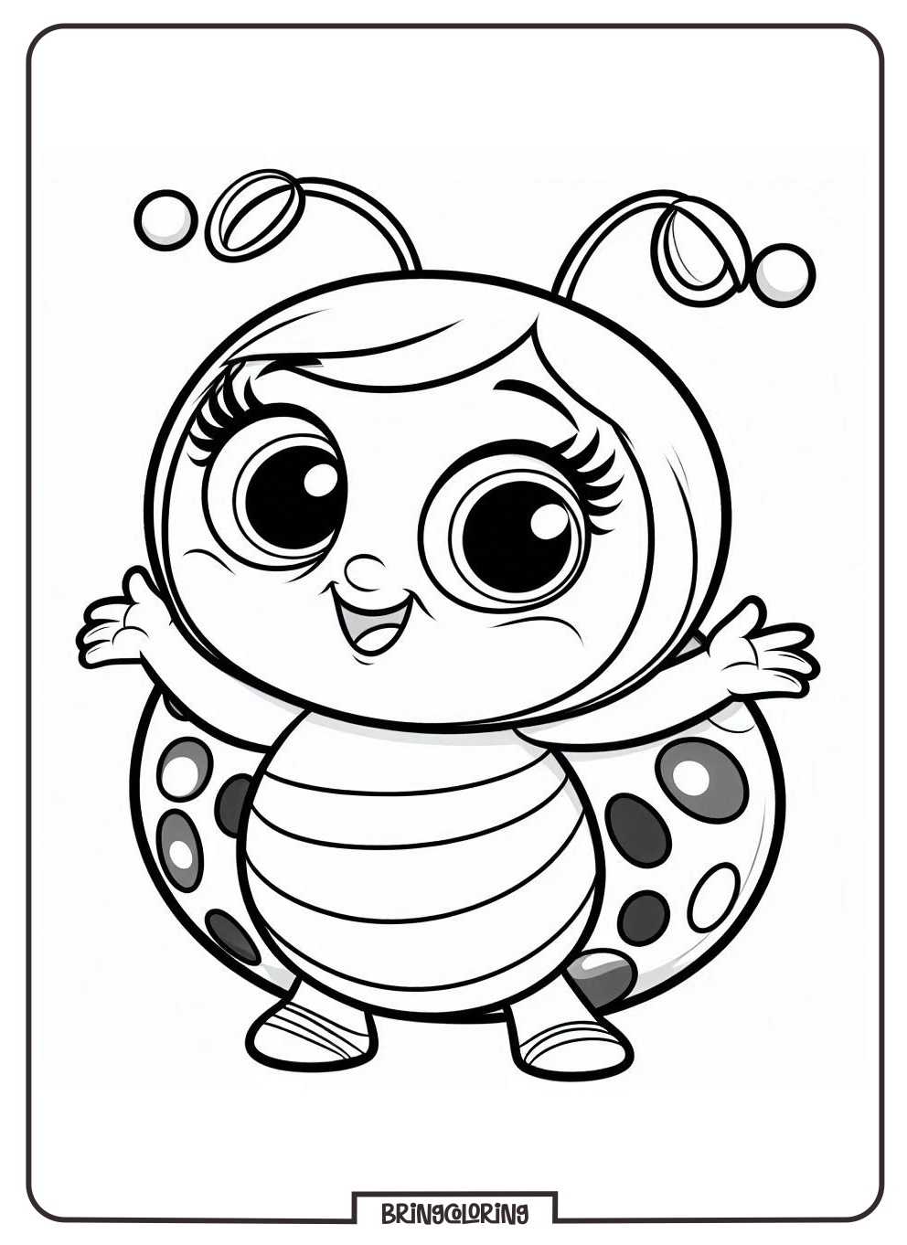 ladybbug coloring pages bringcoloring.com