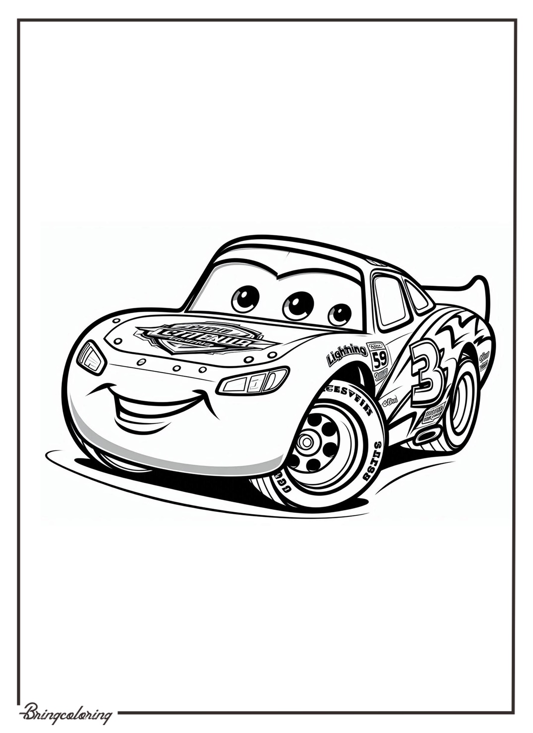 lightning mcqueen coloring page bringcoloring.com