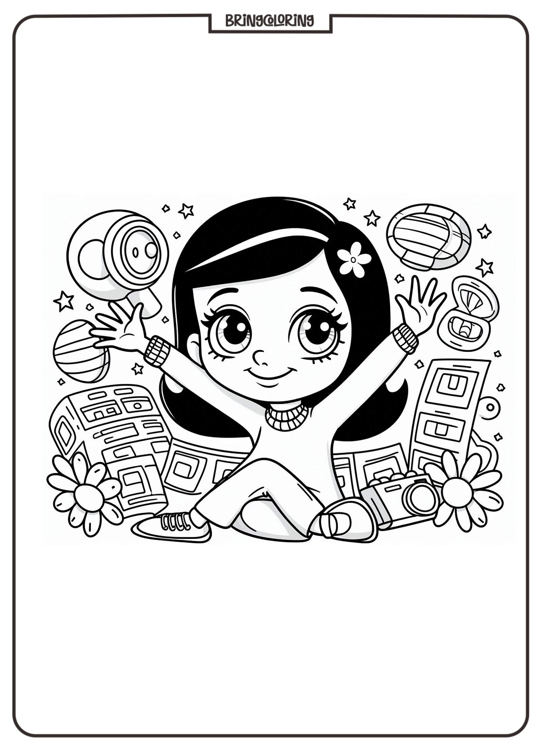 lisa frank coloring online page bringcoloring.com