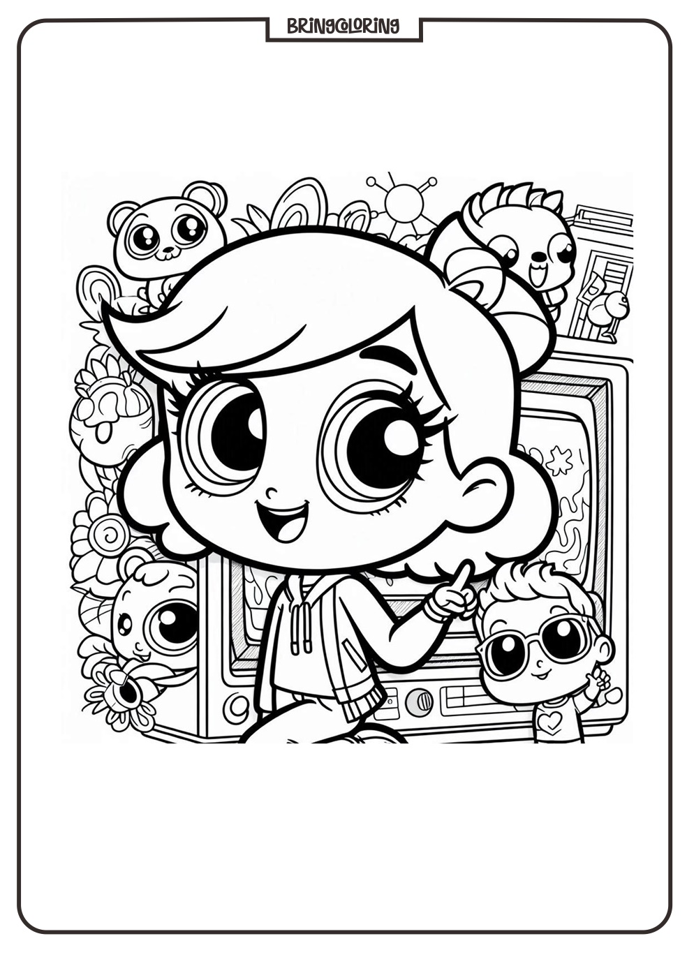 lisa frank coloring online pages bringcoloring.com