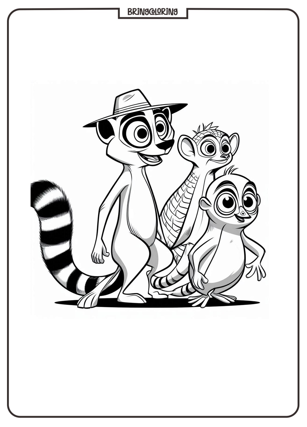 madagascar coloring online page bringcoloring.com
