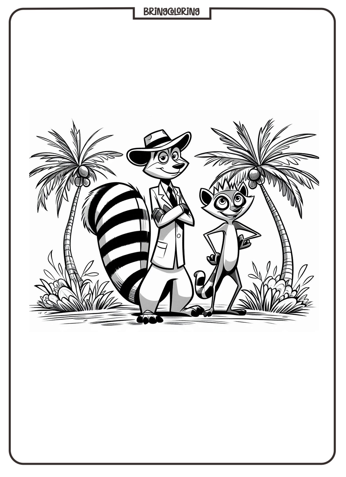 madagascar coloring online pages bringcoloring.com