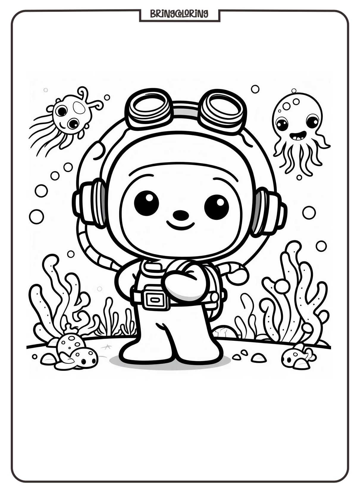 octonauts coloring online page bringcoloring.com