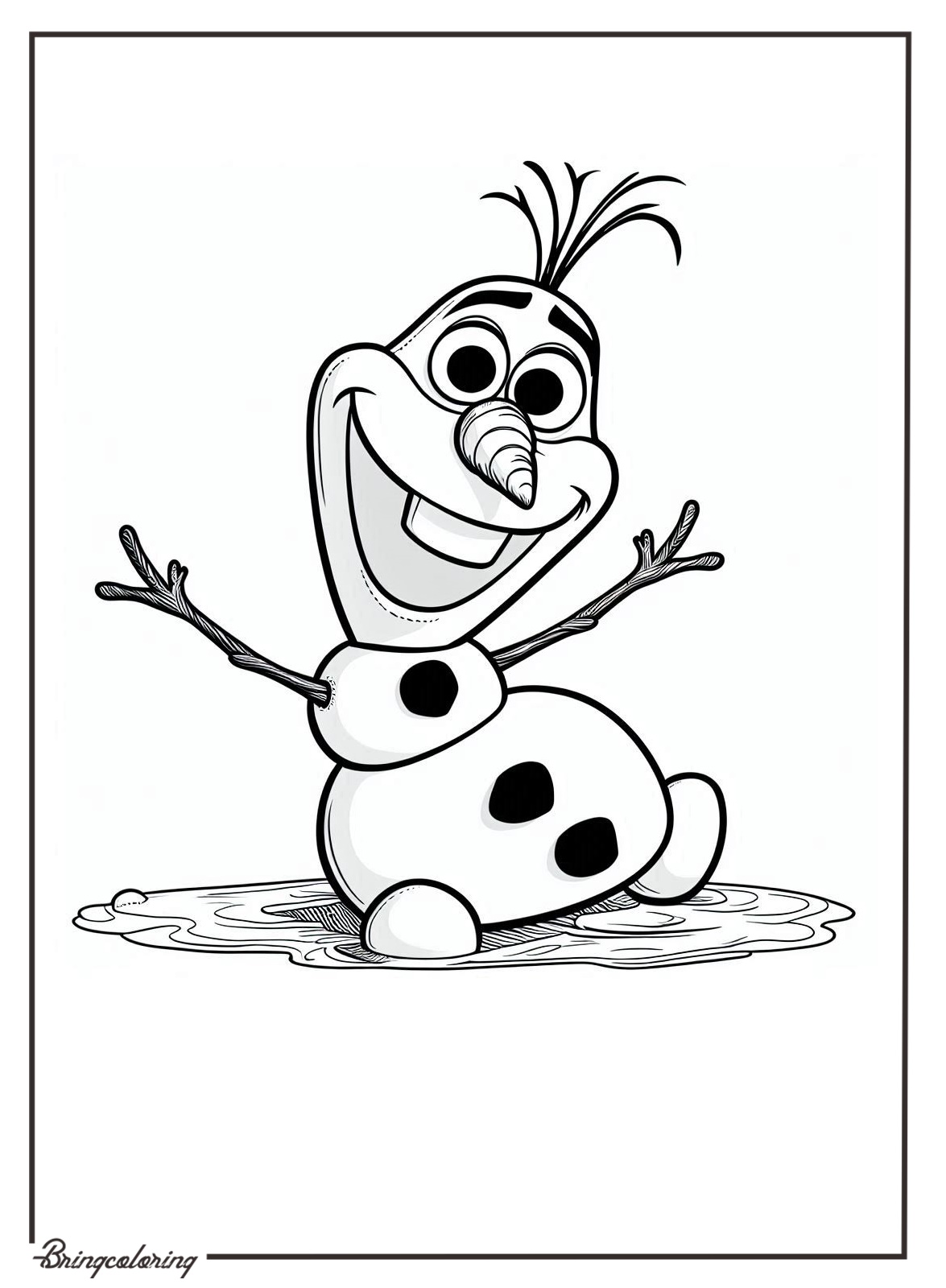 olafs frozen coloring pages bringcoloring.com