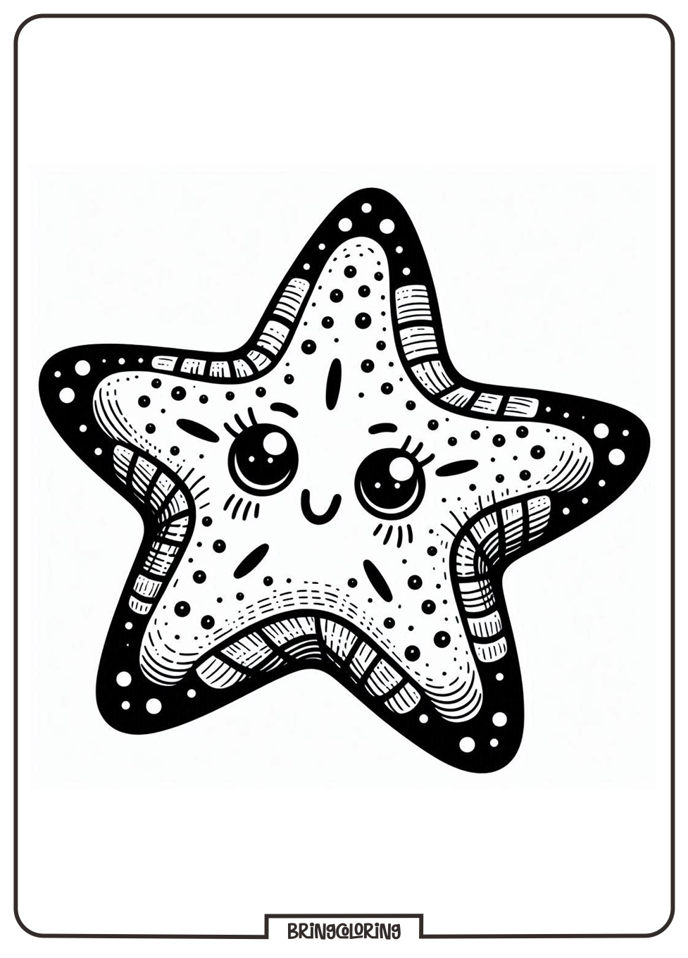 Online Starfish Coloring for Kids