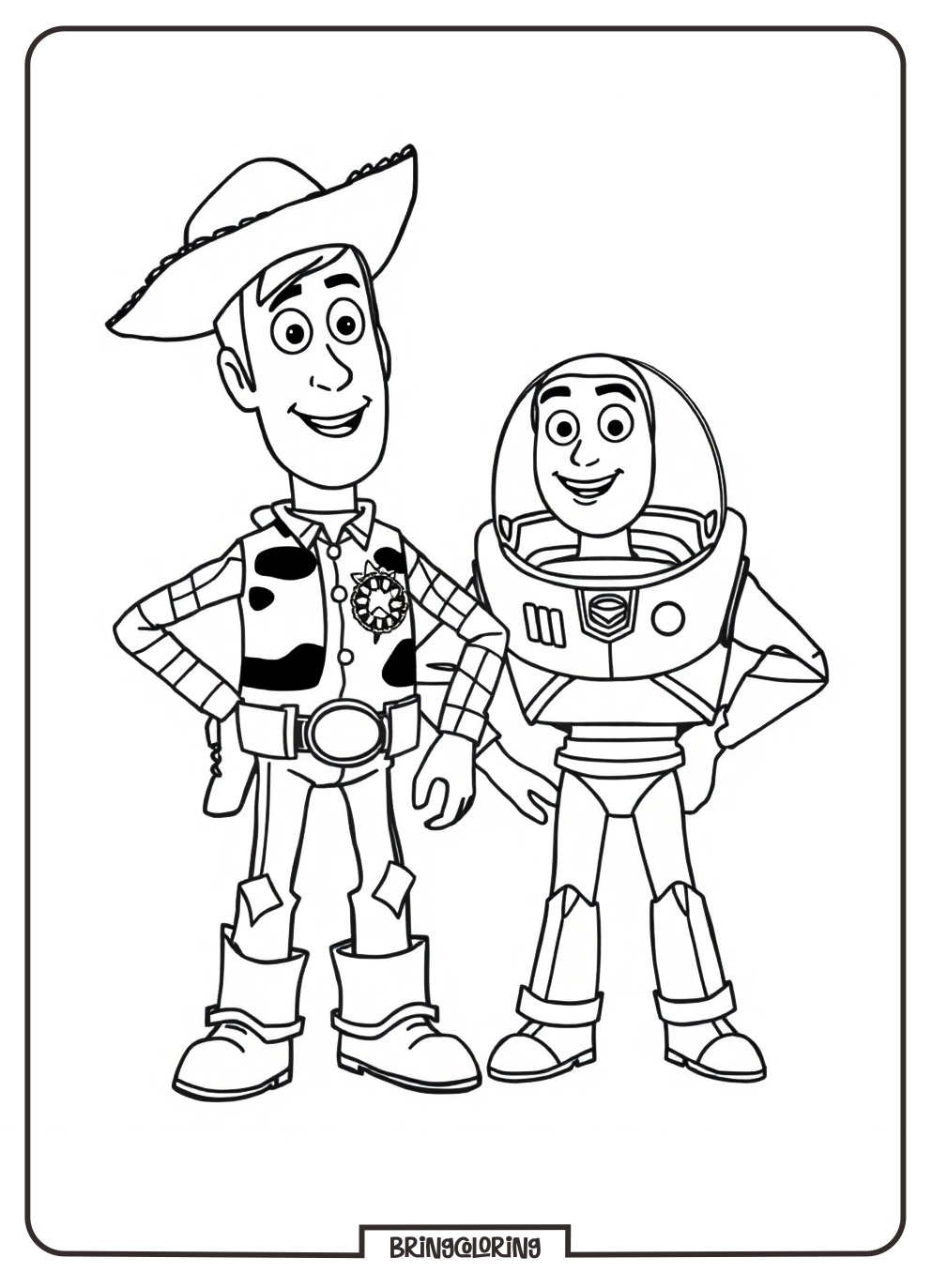 Printble Toy Story Coloring Online Page Bringcoloring.com