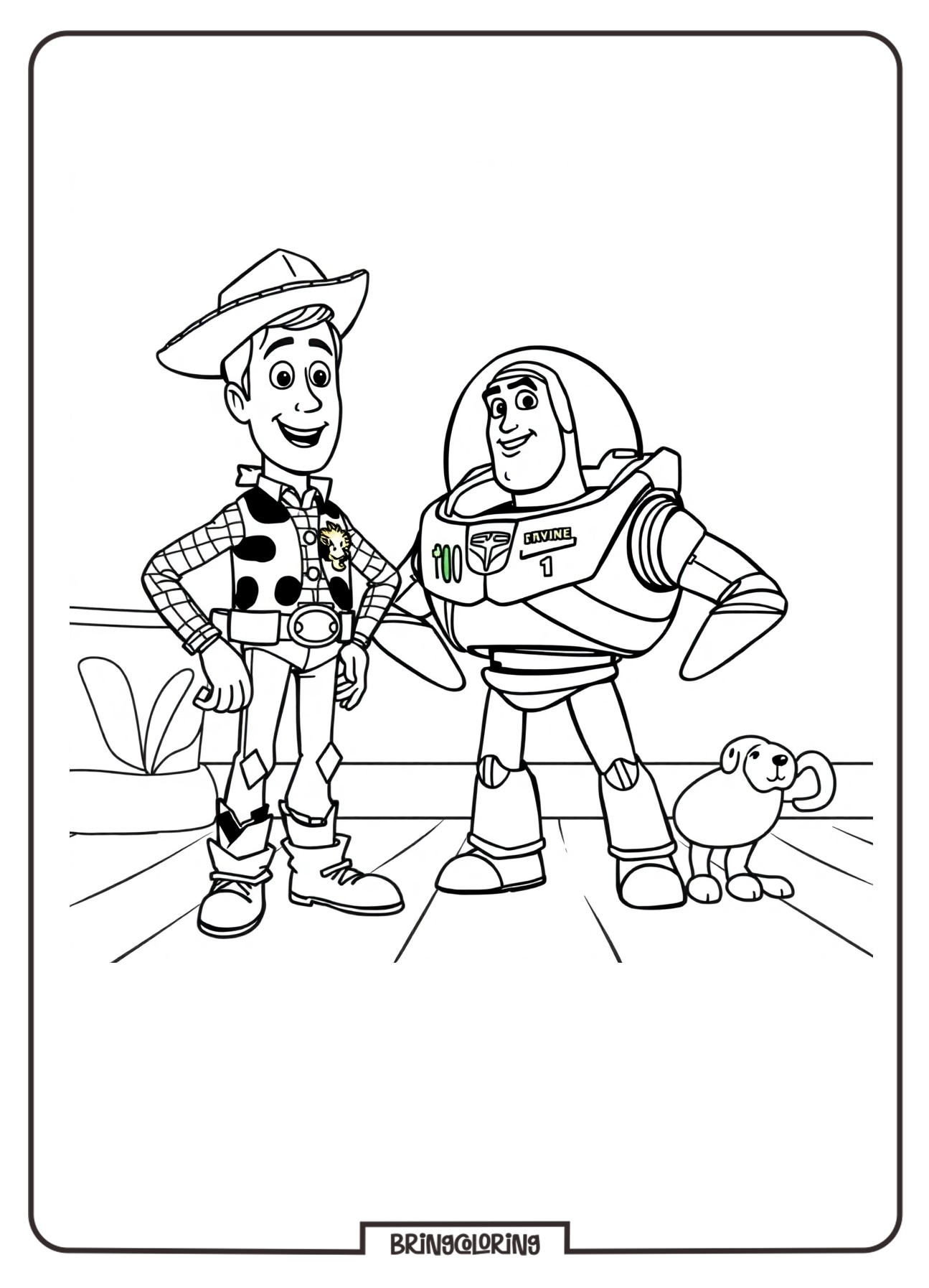 Printble Toy Story Coloring Online Pages Bringcoloring.com