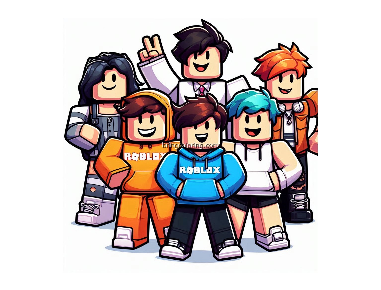 Roblox Coloring Pages for Kids, Creative Gaming Themed Coloring Pages 5 Roblox coloring image bringcoloring.com