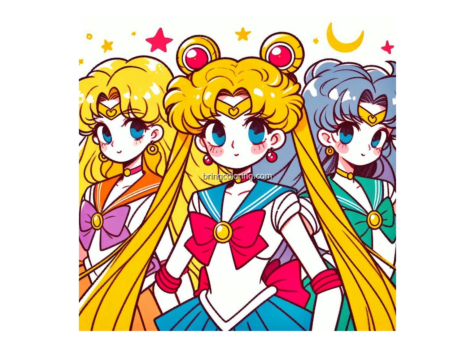 Sailor Moon Coloring Pages for Kids, Magical Coloring Pages Fun 1 Sailor Moon Coloring Image bringcoloring.com
