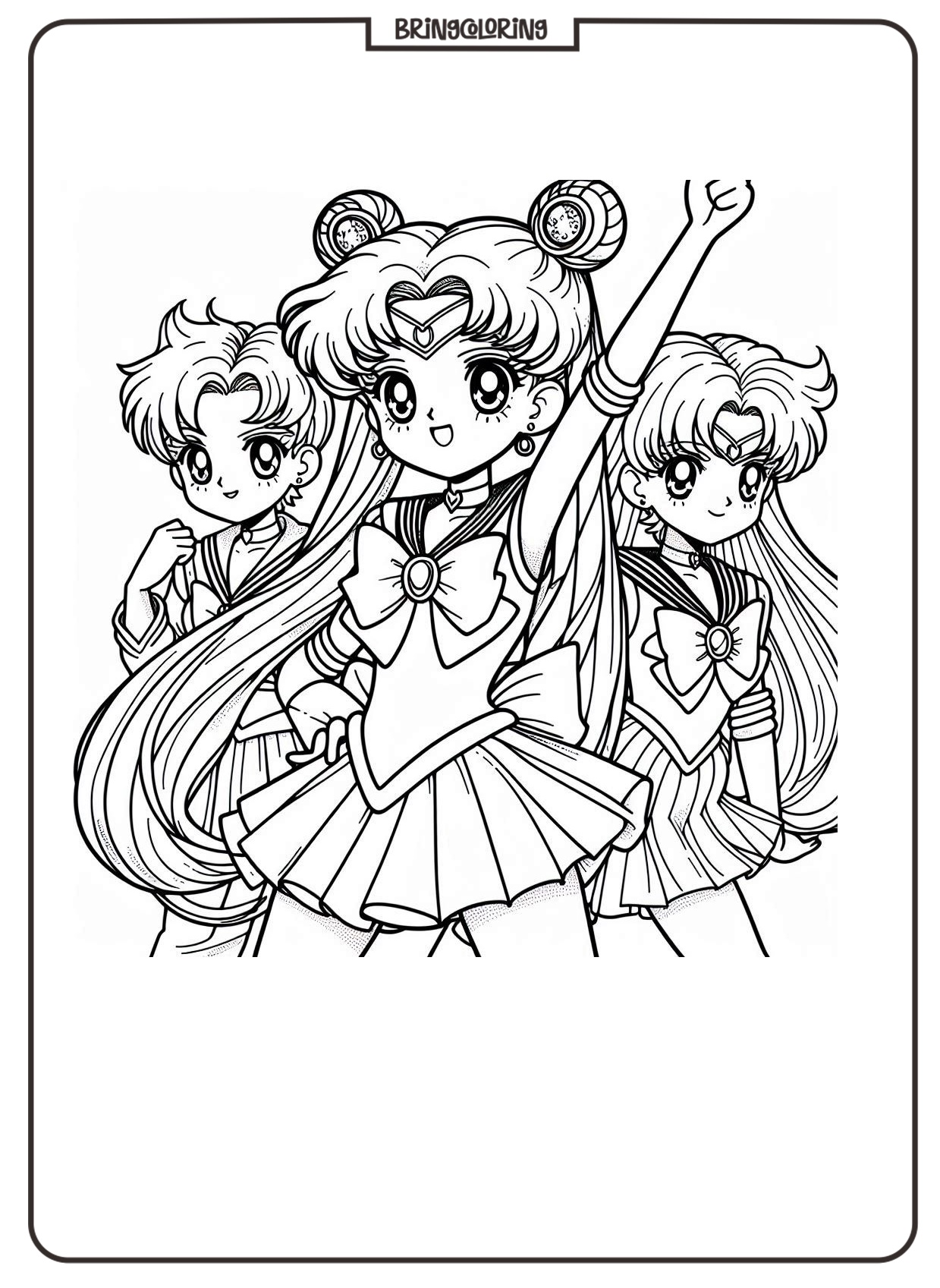 Sailor Moon Coloring Pages for Kids, Magical Coloring Pages Fun 3 Sailor Moon Coloring Online Pages bringcoloring.com