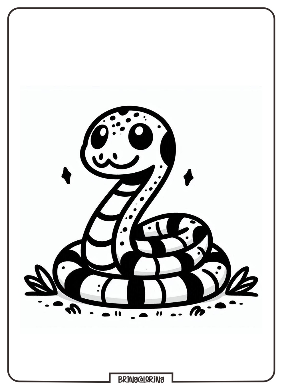 Snake Coloring Page Online