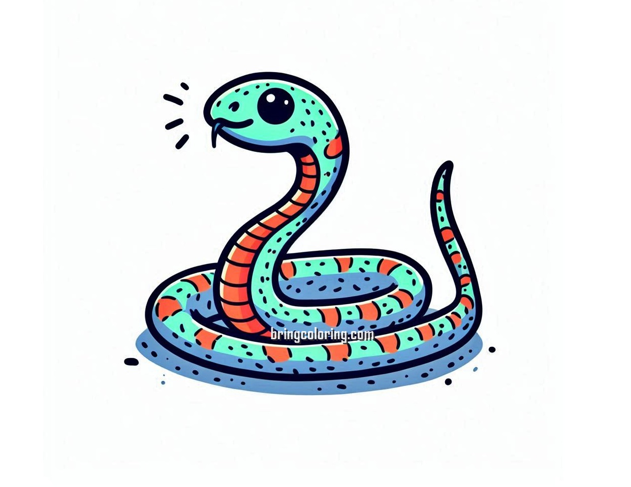 Snake Page Coloring Image bringcoloring.com