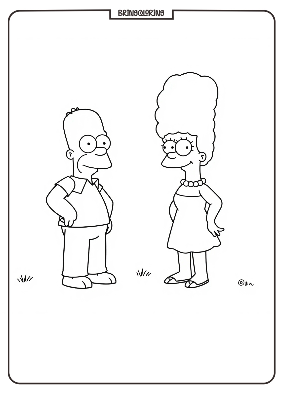 The Simpson Coloring Pages bringcoloring.com