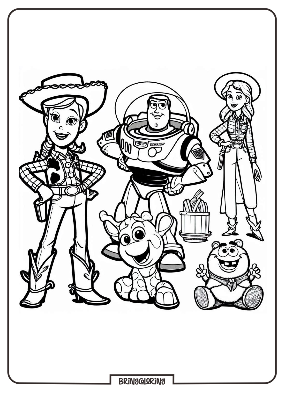 Toy Story Coloring Online Page Bringcoloring.com