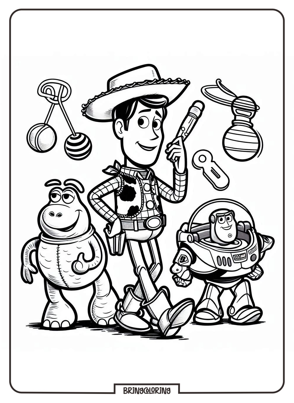 Toy Story Coloring Online Pages Bringcoloring.com