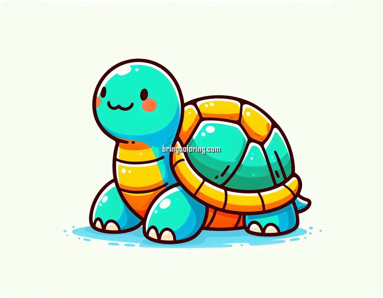 Turtle Coloring Pages for Kids, Fun Printable Coloring and Drawing Adventures 4 Turtle Coloring Pages Image