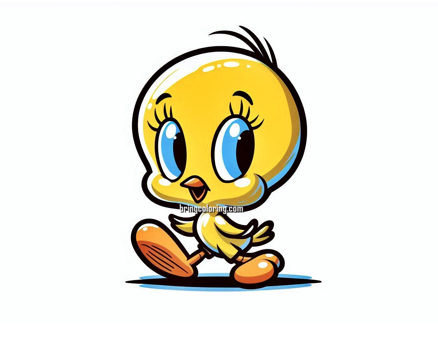 Tweety Bird Coloring Image bringcoloring.com