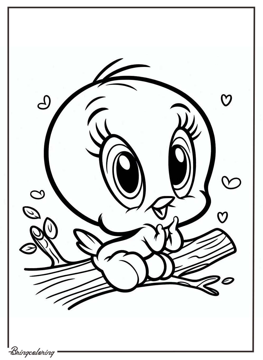 Tweety Bird Coloring Online Pages for Kid bringcoloring.com