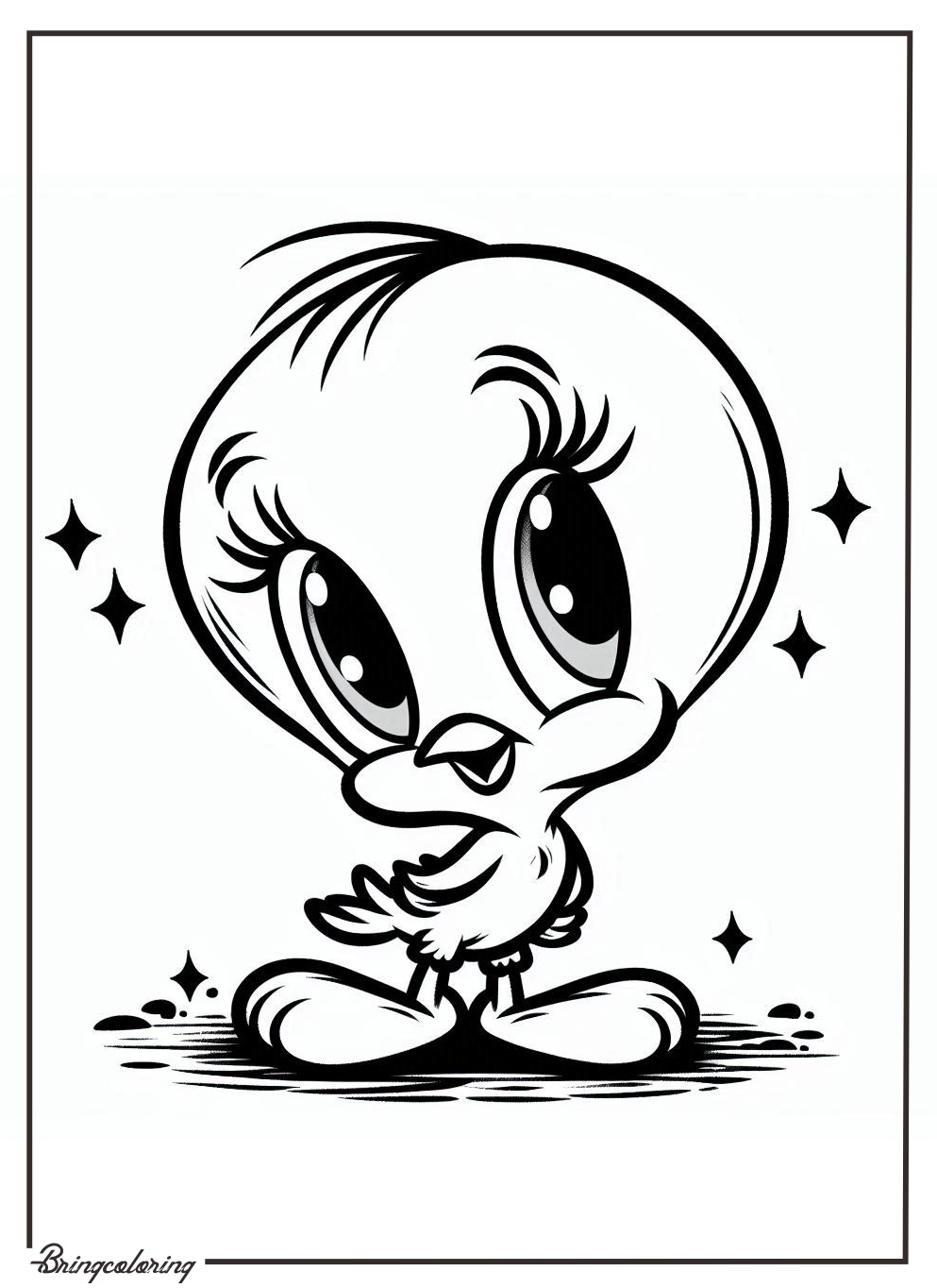 Tweety Bird Coloring Online Pages for Kids bringcoloring.com