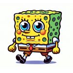 cute spongebob coloring image bringcoloring.com
