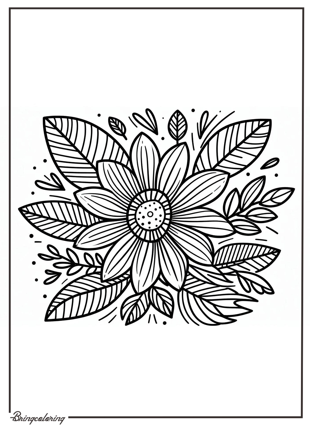 Flowers Coloring Pages for Kids, Beautiful and Creative Coloring Pages Fun 1 flowers coloring online page for kids