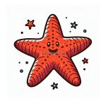 image of starfish coloring