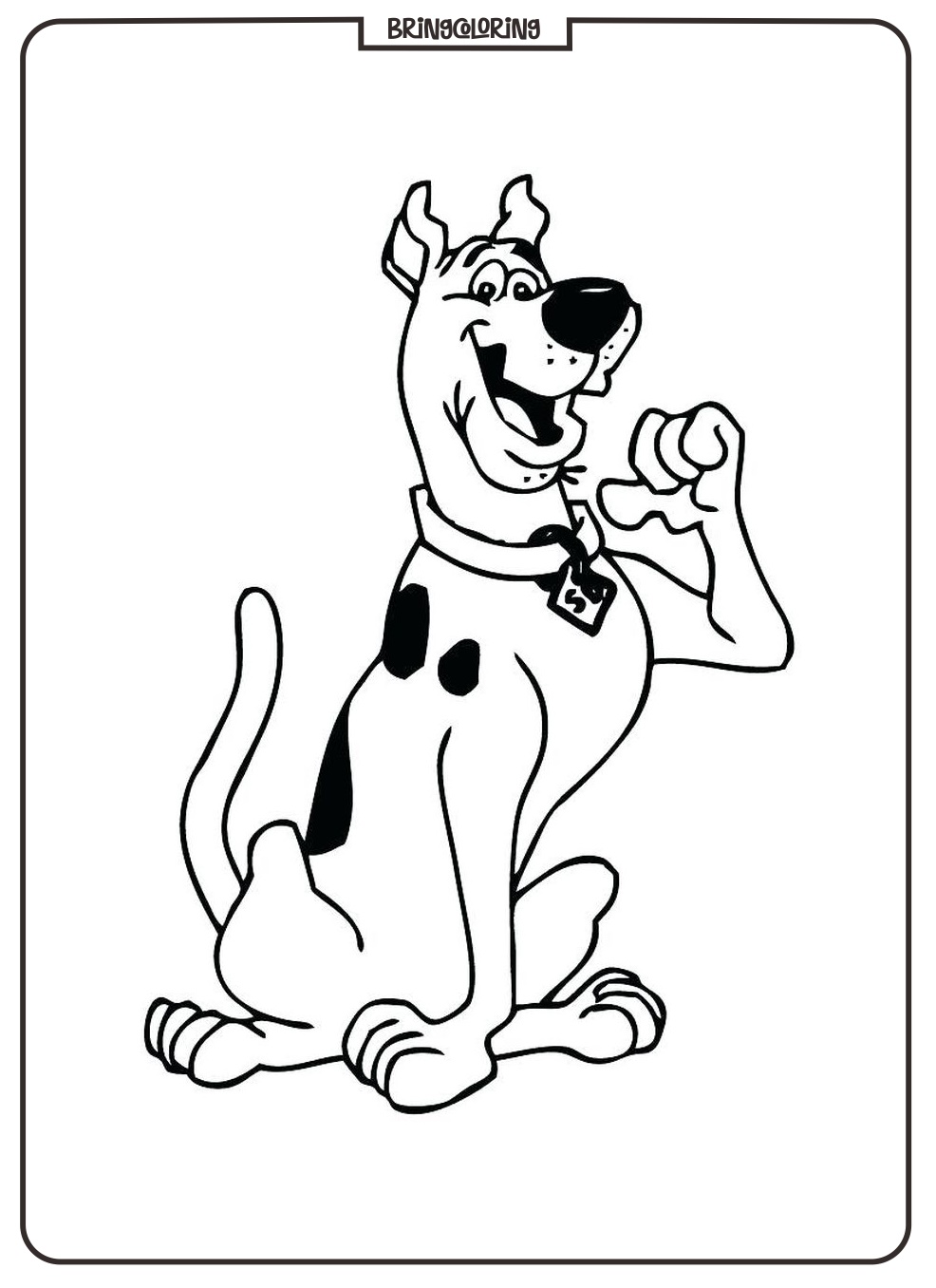 scooby doo coloring online pages bringcoloring.com