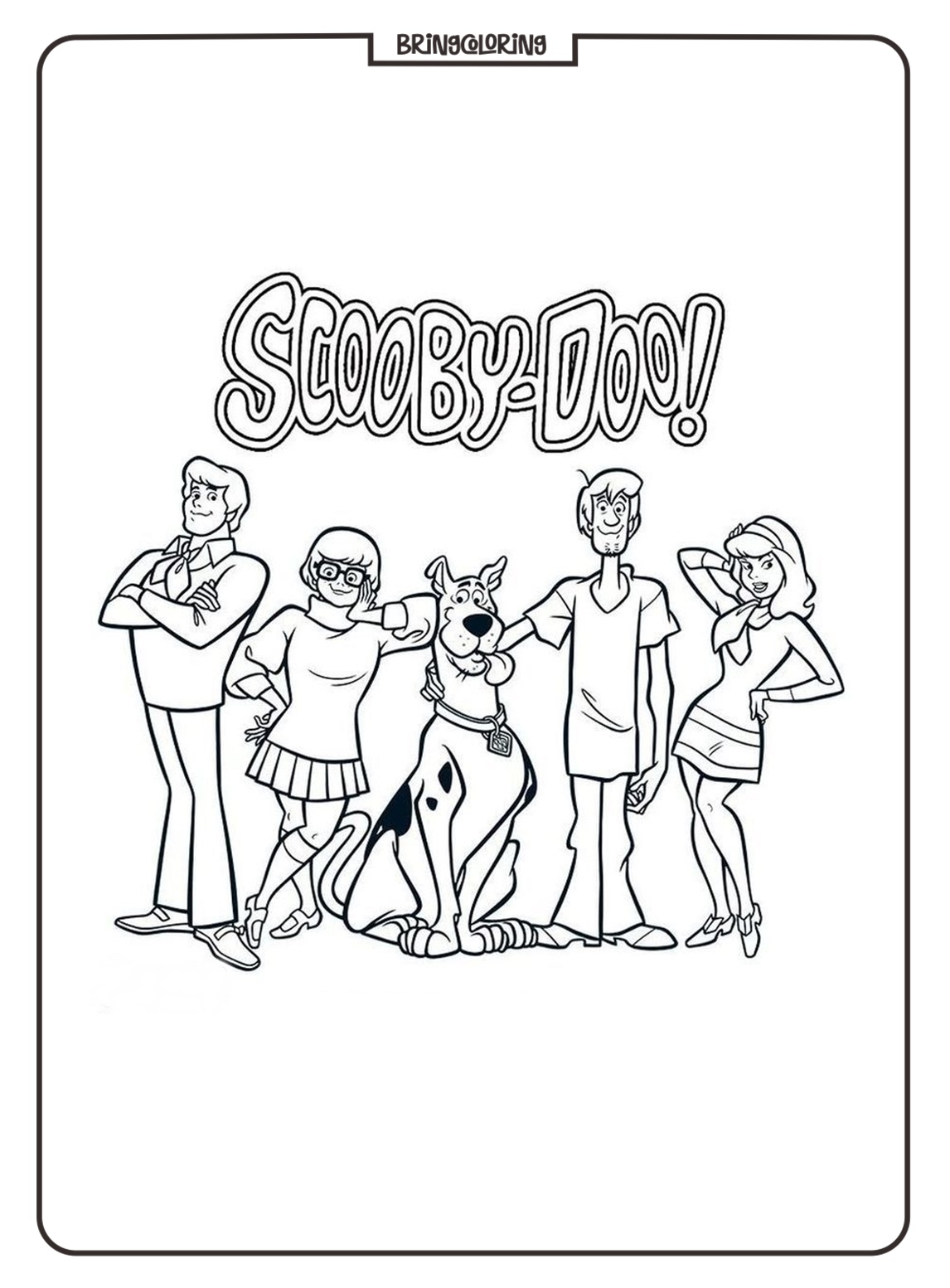 scooby doo coloring page bringcoloring.com